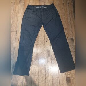 Prana Pants Men's 36 x 32 Slim Fit Black Bridger Stretch Jeans